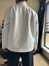 羅蒙（ROMON）痞帥拼色夾克男春秋新款輕商務(wù)翻領(lǐng)夾棉休閑百搭褂子青年外套男裝 K351杏色 【春秋常規(guī)款】 XL 【130-150斤】 曬單實(shí)拍圖