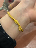 六福珠寶 福滿(mǎn)傳家足金蓮花蓮蓬黃金手鏈手串 計價(jià) F63TBGB0054 約12.10克 曬單實(shí)拍圖