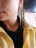 炙真銀樓990足銀耳線女長(zhǎng)款流蘇顯臉瘦的耳環(huán)氣質(zhì)耳墜耳鏈2024新款潮飾品 長(zhǎng)約5.7厘米 曬單實(shí)拍圖