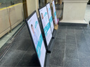 愛展示防風廣告牌戶外海報架招聘展示架立式落地式門口防風防雨kt板架子 【防風架】畫面60X90cm-含印刷 曬單實拍圖