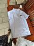 DESSO唐獅集團短袖T恤男商務(wù)休閑保羅衫夏季寬松翻領(lǐng)透氣上衣 白色 XL 曬單實(shí)拍圖