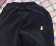 暇步士（Hush Puppies）童裝兒童男女大童秋冬款舒適簡約百搭針織長褲 藏藍(lán)A款 120 曬單實拍圖