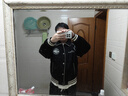 PALLADIUM帕拉丁外套休閑寬松時尚男款長袖棒球夾克1010593 鉛黑色 L 曬單實拍圖