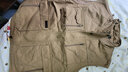 JP男士純棉馬甲休閑多口袋攝影工裝水洗外套8568 卡其色 3XL(適合170斤-185斤) 曬單實拍圖