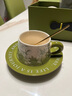 華典綠鈴蘭花開(kāi)咖啡杯碟送禮物高級感設計下午茶杯碟喬遷送禮結婚禮物 綠鈴蘭雙杯碟禮盒套裝—綠色 曬單實(shí)拍圖