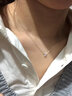 佐卡伊天然鉆石永恒之光真鉆石項鏈白18k金單鉆吊墜珠寶送女友新年禮物 約18分F-G/SI 曬單實(shí)拍圖