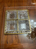 貝魯斯 水晶果盤干果盤分格盤糖果盤居家禮品創(chuàng)意托盤套裝 曬單實拍圖