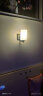 金幻 LED卧室床头灯具现代过道走廊楼梯墙壁灯美式简约黑色带开关12W 实拍图