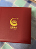 中國黃金（CHINA GOLD）黃金手鐲足金愛無盡莫比烏斯環(huán)素圈婚慶自戴節(jié)日送女友新年禮物 56#約4.00g+玫瑰花禮盒 曬單實拍圖