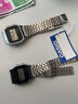 卡西歐（CASIO）簡(jiǎn)約休閑復古金屬小金表方塊防水學(xué)生A159W A158 A168WGG 電子表 A-159W-1 曬單實(shí)拍圖