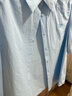 茵曼（INMAN）【純棉】百搭壓褶刺繡翻領(lǐng)襯衫女裝2025夏季新款泡泡袖襯衣上衣 淺藍色 優(yōu)先發(fā)貨 XL 曬單實(shí)拍圖