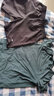特步運動(dòng)套裝夏季男裝冰絲感衣服男士透氣戶(hù)外運動(dòng)服寬松短袖t恤短褲 【有口袋】套裝-墨綠 XL/180 曬單實(shí)拍圖