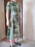 俞兆林（YUZHAOLIN）母親節媽媽夏裝旗袍連衣裙新中式高貴中老年女裝雪紡兩件套裙子50 水墨藍 2XL (推薦105-120斤) 曬單實(shí)拍圖