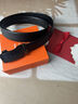 ELLE HOMME法國品牌男士腰帶真皮自動(dòng)扣高檔皮帶牛皮生日禮物送男友老公父親 【心想事成】橙色禮盒/902106質(zhì)感槍色 115cm -130cm隨機發(fā)（可指定/可修剪） 曬單實(shí)拍圖
