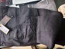 浪登[純棉]男士厚款休閑褲秋冬季寬松雙褶百搭商務(wù)休閑長(cháng)褲男 黑色 33 (2.54尺)84.5CM 曬單實(shí)拍圖