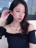 迪后（Dirholl）淡水珍珠項(xiàng)鏈女款碧玉轉(zhuǎn)運(yùn)珠吊墜高級(jí)感情人節(jié)生日禮物送女友老婆 青黛淡水珍珠項(xiàng)鏈+證書禮盒 曬單實(shí)拍圖
