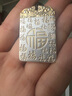 羅泰老銀匠999足銀描金平安無(wú)事牌吊墜男款古法實(shí)心福牌項鏈掛墜 描金福字無(wú)事牌吊墜+掛繩 曬單實(shí)拍圖