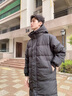花花公子（PLAYBOY）羽絨服男中長款2024冬季新款加厚痞帥90白鴨絨羽絨衣痞帥寬松外套 黑色 L 曬單實(shí)拍圖