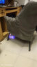舒客藝家電腦椅懶人椅子宿舍沙發(fā)椅單人可躺椅人體工學(xué)辦公椅子家用學(xué)習椅 灰色加厚鹿皮絨【儲物袋】 曬單實(shí)拍圖