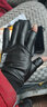 若熙予寒皮手套男冬季露二指加絨保暖開(kāi)車(chē)半指防寒戶(hù)外騎行摩托車(chē)全指觸屏防滑釣魚(yú)漏兩指防水快遞員外賣(mài)防風(fēng) 露二指款黑色 L 曬單實(shí)拍圖