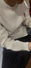 浪古 LAWKUL加厚衛衣男加絨t恤潮牌寬松秋冬季新款保暖內衣針織衫男裝打底衫 米白色 L 曬單實(shí)拍圖