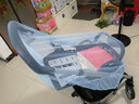 SAFTY DAD嬰兒推車(chē)蚊帳通用全罩式高景觀(guān)寶寶手推車(chē)搖籃傘車(chē)童車(chē)防蚊帳  藍色全罩式通用款 曬單實(shí)拍圖