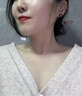 黑白金珍珠簡(jiǎn)愛大溪地黑珍珠耳環(huán)海水珍珠耳釘18K金氣質(zhì)女款簡(jiǎn)約送女友愛人 黑綠色 9-10mm 曬單實(shí)拍圖