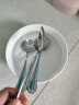 广意加厚不锈钢餐勺儿童家用汤勺吃饭调羹西餐厅勺圆勺5支装 GY7511 实拍图