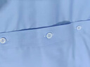 羅蒙（ROMON）襯衫男商務(wù)長(cháng)袖純色翻領(lǐng)正裝免燙抗皺桑蠶絲襯衣職業(yè)白襯衣 【桑蠶絲】P9561天藍色 40(130-145斤) 曬單實(shí)拍圖