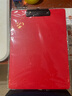 西語(yǔ)文件夾a4夾板文具多功能書(shū)寫(xiě)板夾會(huì )議墊板辦公用品金屬強力夾菜單夾PP平板夾資料夾 A4板夾/紅色 曬單實(shí)拍圖