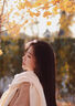 MITHAOL KUSC輕奢純色圍巾女加厚圍脖百搭披肩情侶款生日禮物送女生 米白【高檔禮盒裝】 曬單實(shí)拍圖