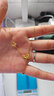 詩(shī)普琳黃金套鏈 足金吊墜套鏈5G黃金蝴蝶套鏈女款 約3.09g 曬單實(shí)拍圖