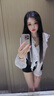 雪茜曼（XUEXIMAN）西裝短褲女外穿夏季百搭高腰休閑褲子女修身A字黑色打底熱褲 曬單實(shí)拍圖