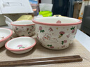 藍蓮花 碗碟套裝碗具一人食餐具碗筷禮盒兒童可愛(ài)少女心套碗 一人食6件套（禮盒裝） 曬單實(shí)拍圖