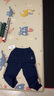 麗嬰房?jì)和\動(dòng)褲男童女童長(cháng)褲衛褲春秋款撞色束腳褲 深藏青 110 cm 曬單實(shí)拍圖