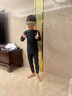 李寧兒童速干衣緊身衣籃球足球訓(xùn)練服緊身衣男女跑步羽毛球服 曬單實(shí)拍圖
