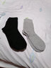 倫洛弗3雙裝毛圈襪男加厚中筒毛巾兔羊毛襪超厚冬天羊加厚男士保暖襪 3雙純色羊毛圈襪（淺灰+深灰+黑色） 曬單實(shí)拍圖