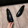 奧康男鞋冬季加絨保暖真皮男士皮鞋皮毛一體軟底百搭商務(wù)高幫棉鞋 黑色1215011012N 40 曬單實(shí)拍圖