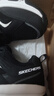 斯凱奇（Skechers）男鞋戶外休閑鞋城市旅游徒步鞋防滑氣墊運(yùn)動(dòng)登山鞋 BKW黑白 41.5 曬單實(shí)拍圖