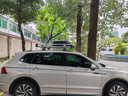酷斯特大眾途觀(guān)/途觀(guān)L/途岳/途昂/Polo途鎧車(chē)頂行李架suv通用旅行行李架 雙層1.4*1+鯊魚(yú)桿+鋁包角+雨網(wǎng)繩 曬單實(shí)拍圖