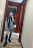 妙奕嘉長(cháng)袖襯衫連衣裙女裙子春秋裝女2025新款女裝早秋季休閑顯瘦小個(gè)子 長(cháng)袖藍色條紋假口袋連衣裙+領(lǐng)帶 L 【建議105-115斤】 曬單實(shí)拍圖