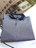 Tommy Hilfiger【透氣舒適】春夏男裝珠地網(wǎng)眼商務(wù)花紗鑲邊翻領(lǐng)短袖T恤POLO 深灰色DW5 M （推薦：135-150斤） 曬單實(shí)拍圖