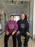 拾福中老年情侶唐裝秋冬季毛呢外套老人生日過(guò)壽喜慶衣服中國風(fēng)漢服男 男藏青/女紫紅 秋款上衣 3XL 女款 (125-140斤） 曬單實(shí)拍圖