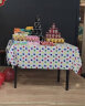 仕彩 一次性桌布生日派对桌布儿童party布置甜品台装饰塑料长方形圆点 实拍图
