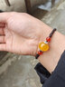 煙雨江南民族風(fēng)手鏈原創(chuàng)手飾簡約裝飾品學(xué)生首飾復(fù)古編織黃瑪瑙手繩女配飾 手腕周長15厘米 曬單實拍圖