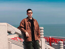 博羽尼（BOYUNI）美式工裝復(fù)古重磅魚(yú)骨紋夾克男春秋款阿美咔嘰硬漢獵裝外套 金棕 L 適合130-145斤 曬單實(shí)拍圖