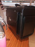 牛皮拉桿箱商務(wù)行李箱男女登機箱公文旅行箱航空姐箱包機長(cháng)箱子 黑色 19英寸（單向輪） 曬單實(shí)拍圖