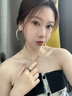 RAWNESS莫桑石轉(zhuǎn)運(yùn)戒指女輕奢高級(jí)感 食指環(huán)戒圈情侶款男潮可轉(zhuǎn)動(dòng) 黑色 美碼5號(hào)指圍49.3mm 曬單實(shí)拍圖