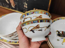 曼遠(yuǎn)景德鎮(zhèn)餐具愛馬仕骨瓷陶瓷餐具套裝歐式碗盤碗碟套裝家用喬遷禮盒 豪華配富貴煲 家用送 60件套 曬單實(shí)拍圖