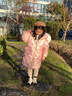 迪士尼寶寶童裝兒童羽絨服女童中長款白鴨絨洋氣中大童免洗冬加厚保暖輕薄 糖果粉 130 建議120-130cm7-8歲cm 《加 曬單實拍圖